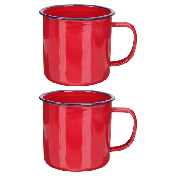 Mug Cup Enamel Camping Coffee Cups Mugs Drinking Tea Old Tin Water Beverage Glasses Campfire Hot Enamelware Vintage Milk