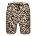 thumbnail image 3 of Logiee Leopard Print-2 Print Mens Swim Trunks Quick Dry Board Shorts,Breathable Hawaii Beach Shorts Swimwear Bathing Suits-X-Large, 3 of 6