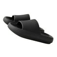 thumbnail image 3 of serony 2pcs Home Slippers EVA Non-slip Sandals Couples Open-Toe Thick Sole Slippers, Black, Suitable for Size 39-40, 3 of 7