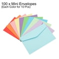 thumbnail image 3 of Mini Sobres, 100 Paquetes Papel En Blanco Pequeños Artículos Almacenamiento Negocios Tarjeta Soporte para Fiesta, 3 of 6