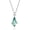 Platinum With Chain, variant on Water Plants Agate Pendant S925 Silver Claw Clavicle Chain
