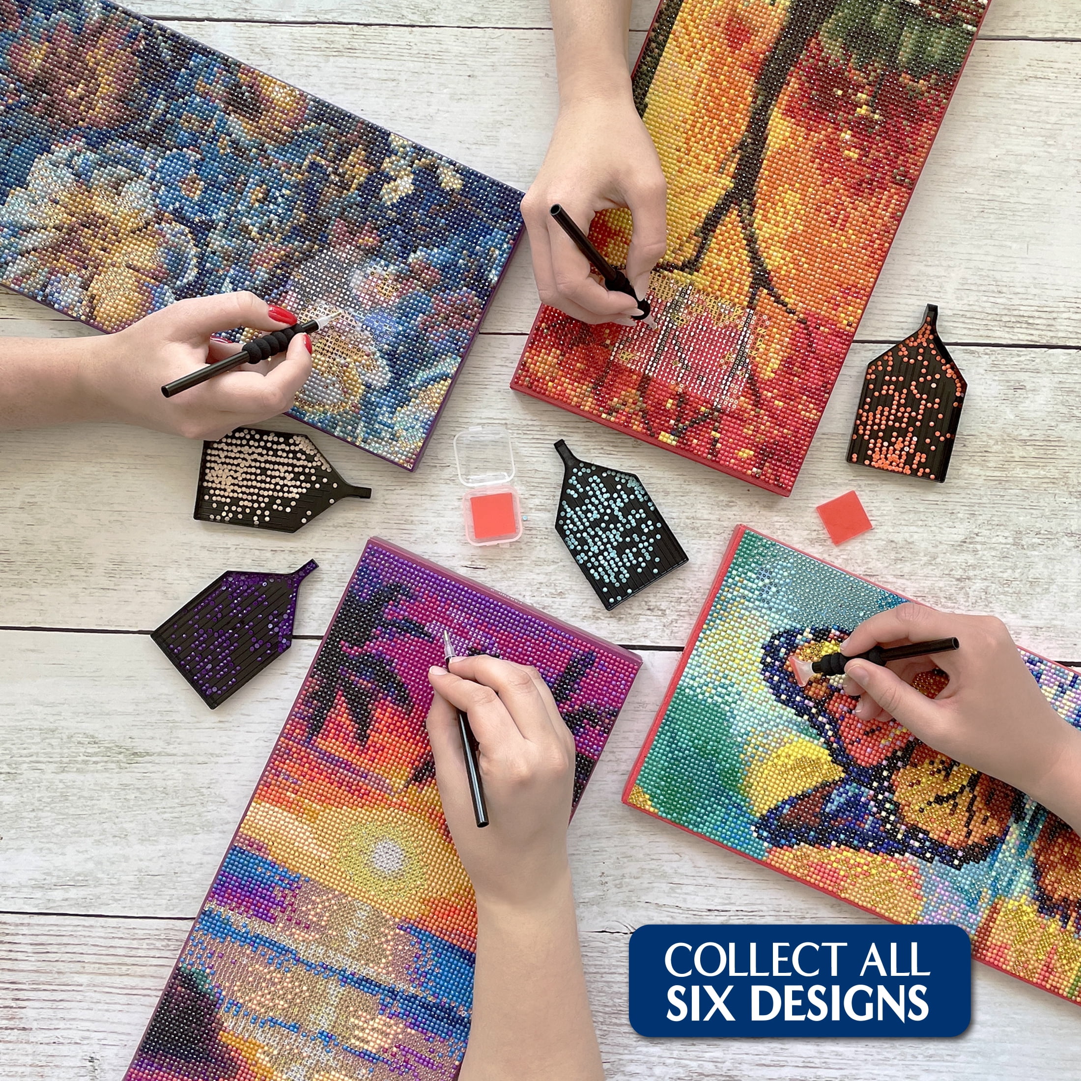 ArtSkills Diamond Art Painting Kit for Adults, Enchanted Butterflies