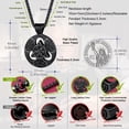 thumbnail image 4 of FaithHeart Celtic Knot Necklace for Men Women Stainless Steel Vintage Black Pendant Medallion Amulet Wife Birthday Christmas Fathers Mothers Day Jewelry Gift, 4 of 8