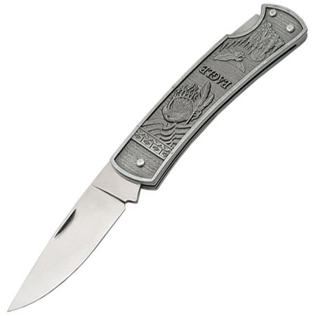 UPC 801608211818 product image for Szco Supplies 211181-EG Eagle Embossed Folding Knife | upcitemdb.com