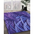 thumbnail image 3 of Ahgly Company Tapis d'Intérieur Lavables en Machine, Rectangle de Transition, Bleu Ardoise Clair, 7' x 10', 3 of 7