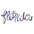 thumbnail image 2 of Florida, Colorful Typography (100% Cotton Tea Towel, Decorative Hand Towel, Kitchen and Home), 2 of 3