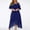 blue, variant on Wedding Guest Dresses For Women Plus Size Formal Maxi Dress Lace Stitching Long Dress Sexy Cold Shoulder Party Dress
