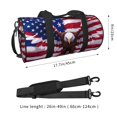 Fotbe USA Eagle with Spread Wings Pattern Foldable Sports Gym Bag with
