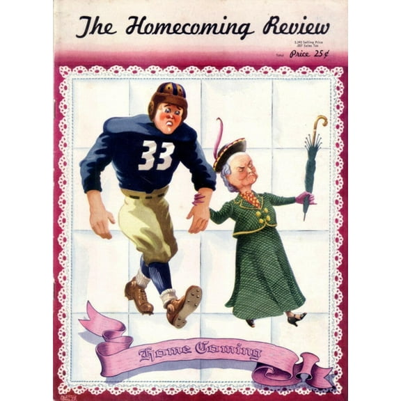 1941 UCLA Bruins vs Cal Bears college football game program (Bob Waterfield)