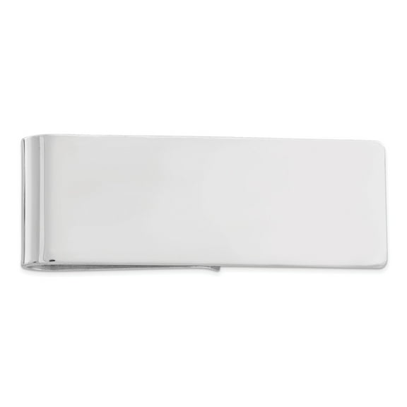 FB Jewels Sterling Silver Rhodium-plated Money Clip