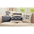 thumbnail image 3 of SARO 343.NB1220BC 12 x 20 in. Oblong Navy Blue School O Fish Throw Pillow Cover, 3 of 3