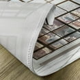 thumbnail image 5 of Ambesonne Scenery Place Mats Set of 4, Urban Modern City View, Standard Size, Pale Brown White, 5 of 6