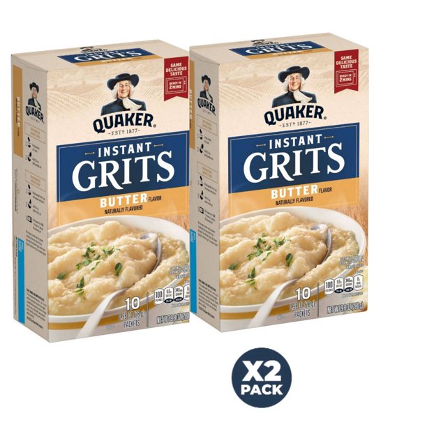Quaker Instant Grits Butter 10ct pack of 2