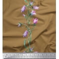 thumbnail image 1 of Soimoi Crepe Silk Fabric Leaves & Tulip Floral Print Sewing Fabric Yard 42 Inch Wide, 1 of 3