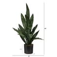 thumbnail image 2 of Nearly Natural 2ft. Sansevieria Plastic Artificial Plant, Green, 2 of 4