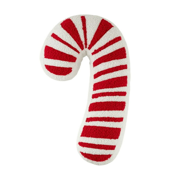TIELUTT Red Candy Cane Soft Cushion Ornament for Festive Living Room & Bedroom and Pillows Silk Pillowcase Size Silk for Hair and Skin Silk Pillowcase Throw Pillows 18 X 18