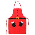 thumbnail image 1 of Christmas Cartoon Sleeveless Kitchen Apron And Stain Proof Santa Snowman Apron, 1 of 7