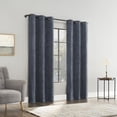 thumbnail image 6 of Sun Zero Isidora Velvet Magnetic Closure 100% Blackout Grommet Curtain Panel, 40"W x 84"L, Indigo Blue, 6 of 10