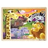 Melissa & Doug African Plains Safari Wooden Jigsaw Puzzle With Storage Tray - 24 Pieces