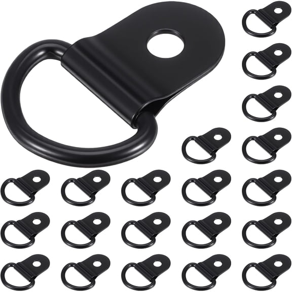20 PCS D Ring Tie Down Anchor Hooks Stainless Steel Trailer Lashing Rings Multi Purpose Strap Heavy Duty Pickups Truck Bed Ties for Cargo Warehouse Boat