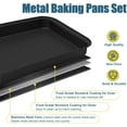 thumbnail image 4 of DONEPART 5-Piece Bakeware Set, Carbon Steel Non-Stick Baking Pans with Round/Square Cake Pan, Muffin Pan, Loaf Pan,Roast Pan, 4 of 8