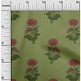 thumbnail image 1 of oneOone Viscose Jersey Light Green Fabric Floral Block Sewing Fabric By The Yard Printed Diy Clothing Sewing Supplies 60 Inch Wide, 1 of 5