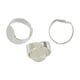 thumbnail image 1 of 10 piezas de anillos de latón ajustables con engaste ovalado para cabujón, fornituras para joyería Plata, 1 of 6