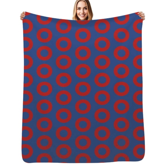 Phish Donut Flannel Blanket Warm Soft Bedding Throws Winter Camping Chair Sofa Bed