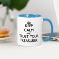 thumbnail image 3 of CafePress - Keep Calm And Trust Your Treasurer Mugs - 11 oz Ceramic Mug - Novelty Coffee Tea Cup, 3 of 4