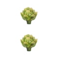 thumbnail image 2 of Bewildely Exquisita decoración de alcachofa artificial hecha a mano, segura, no tóxica, duradera, sin riego, verde artificial grande Verde 2piezas, 2 of 6