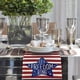 thumbnail image 4 of Nueva bandera de mesa del Día de la Independencia con patrón de camión enano patriótico, mantel, decoración de mesa, bufanda de tira, 4 of 4