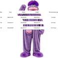 thumbnail image 3 of HaCpiu Big Mouth Monster Onesie Fun with Shoes, Mini Froggie Pajamas Funny Goofy Onesies Character Jumpsuit, Cozy Hooded Fleece Sleepwear Loungewear Theme Party Holiday Halloween Outfit, 3 of 15