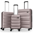 thumbnail image 1 of Costway 3 PCS Hardside Luggage Set (20/24/28 Inch) with 8-Spinner Wheels, 3-Digital Lock Pink, 1 of 10