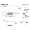thumbnail image 5 of Kingston Brass VTDR662723C310 66-Inch Acrylic Oval Double Ended Freestanding Tub with Drain and Anti-Skid Surface in Glossy White/Matte Black, 5 of 8