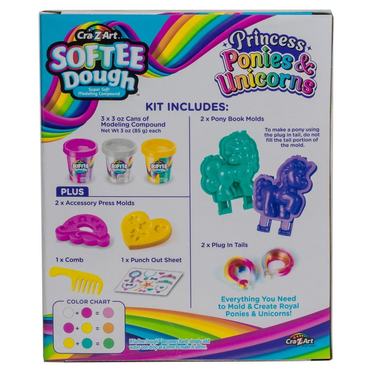 Cra-Z-Art Softee Dough Princess Ponies & Unicorn, 1 Multicolor 