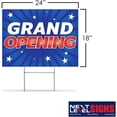 thumbnail image 4 of NEXT LEVEL SIGNS | Grand Opening Yard Signs | Double Sided 24 W x 18 H Inches | Metal Ground Step H-Stake 24" x 10" | Made in the USA (Pack of 1), 4 of 6