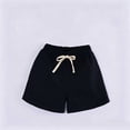 thumbnail image 5 of SROBPTY Teen Girls Summer Shorts Solid Elastic Waist Loose Breathable Pants for 2-18Y, 5 of 5