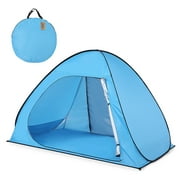 Lixada Automatic Up Beach Tent Sun Shelter Cabana for 2-3 Person UPF50+ UV Protection Beach Shade