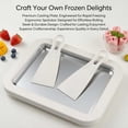 thumbnail image 2 of VALUNE Rolled Ice Cream Maker Kit with 2 Scrapers, No Electricity Needed, Stainless Steel Freezing Plate for Homemade Rolled Ice Cream, Frozen Yogurt and Sorbet, White, 2 of 9