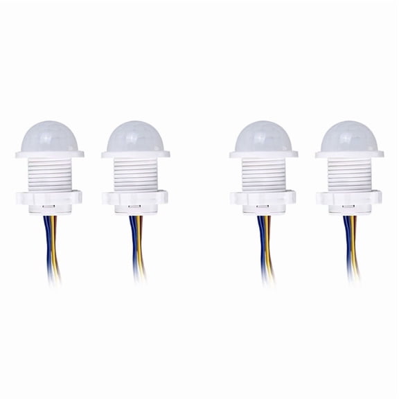 4PCS Smart PIR Sensor Detector Switch 110V 220V Human Body Infrared Motion Sensor Indction Auto on Off Light Switches