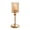 Golden Middle, variant on KGJQ Glass Candle Holder, European Style Pillar Candle Holder, Metal Tall Candlestick for Pillar Candles And Tealights, Romantic Table Centerpiece for Wedding Party Home Decor