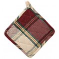 thumbnail image 1 of Set Of 2 Cotton - Sherwood Burgundy Pot Holders, 1 of 1
