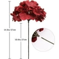 thumbnail image 2 of 10pcs Hydrangea Artificial Flowers Ivory White Fake Hydrangea Silk Flowers Heads with Stems Faux Flowers Centerpiece Table Decorations for DIY Wedding Baby Shower Party Shop Home (Ivory), 2 of 5