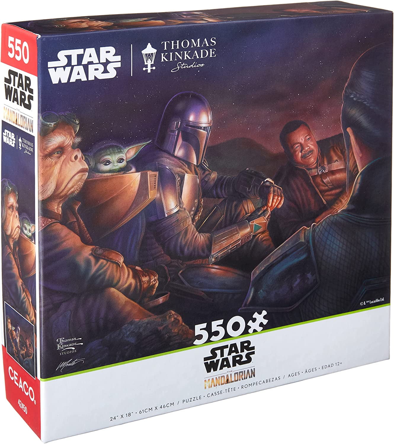 Ceaco - Thomas Kinkade - Mandalorian - An Uneasy Alliance - 550 Piece Interlocking Jigsaw Puzzle