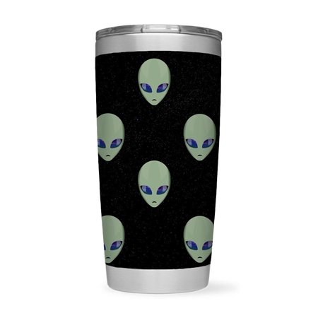 

Alien Face With Space Eyes Tumbler -SPIdeals Designs 20 oz Stainless Steel Tumbler