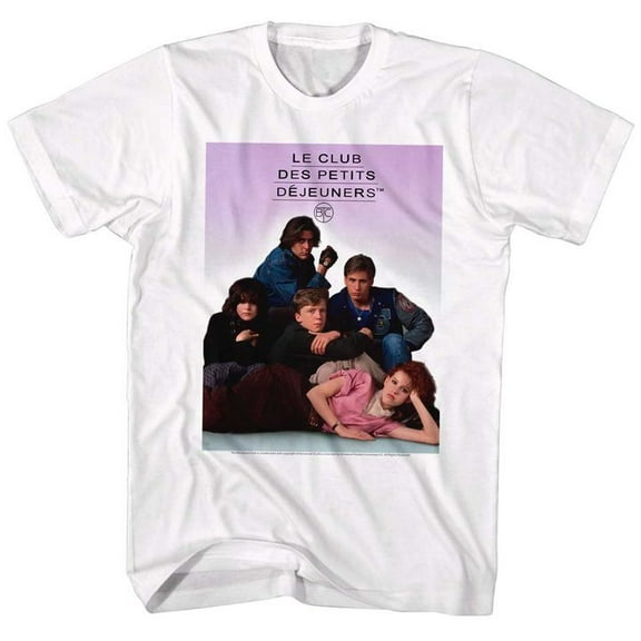Breakfast Club Dejueners White Adult T-Shirt 5Xl