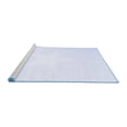 thumbnail image 2 of Ahgly Company Machine Washable Indoor Rectangle Solid Blue Modern Area Rugs, 6' x 9', 2 of 4