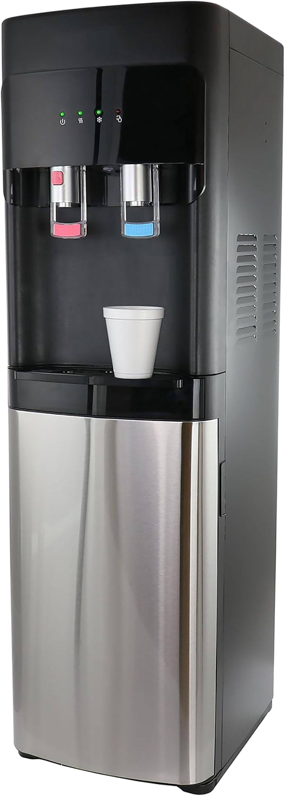 3-5  Gallon Bottom Load Water Dispenser with Hot, Cold & Room Temperature Settings, UV Self-Cleaning System, Child Safety Lock, Stainless Steel Water Cooler for Home and Office