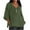 Green, variant on yunLCZ Women Shirts Summer Women's 7 Quarter Sleeve V Neck Solid Color Loose Top T Shirt Casual Shirt