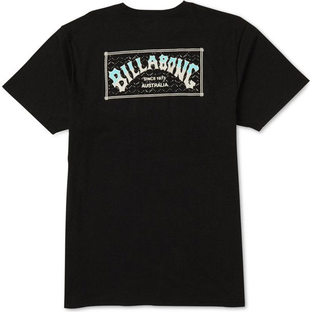 Camiseta gráfica Billabong Australia para hombre, negra, grande Billabong Camiseta gráfica